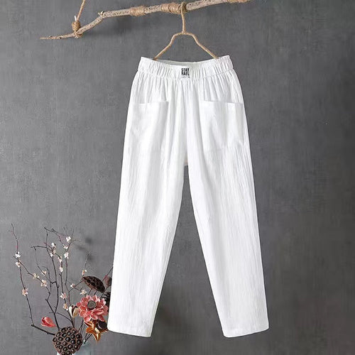 Bequeme Damen Leinenhose