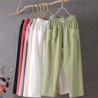 Bequeme Damen Leinenhose