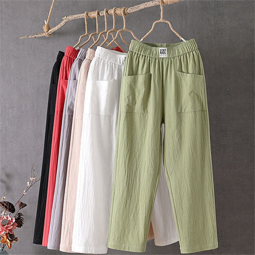 Bequeme Damen Leinenhose