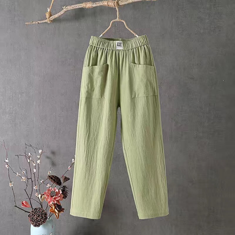 Bequeme Damen Leinenhose