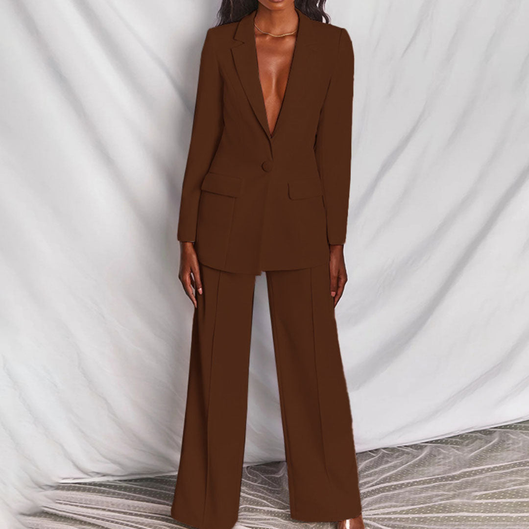 Damen Blazer-Hosen Set für Elegante Anlässe und Büro 11