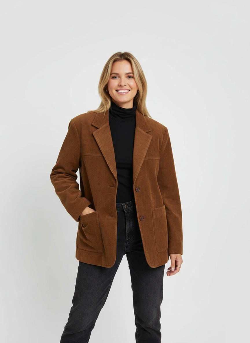 Damen Blazer – Strukturierte Eleganz im Slim-Fit Design 1