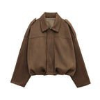 Damen Bomberjacke aus Wildleder 0