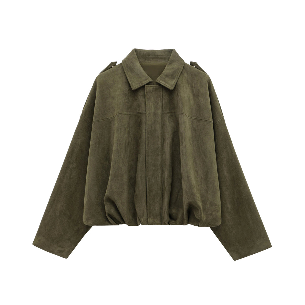 Damen Bomberjacke aus Wildleder 7