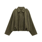 Damen Bomberjacke aus Wildleder 7