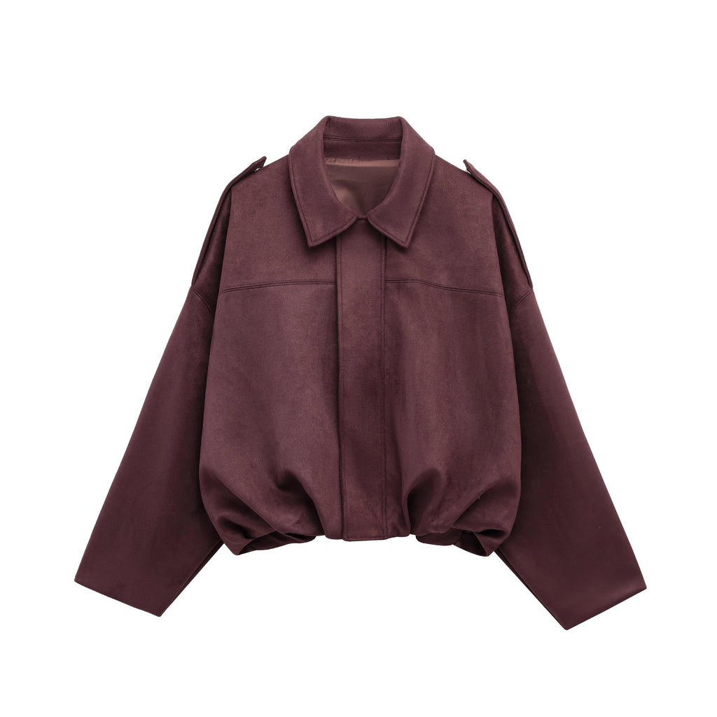 Damen Bomberjacke aus Wildleder 9