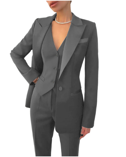 Damen Dreiteiliges Anzug-Set für formelle Anlässe 3