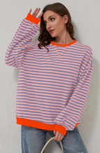 Damen Gestreifter Pullover 10