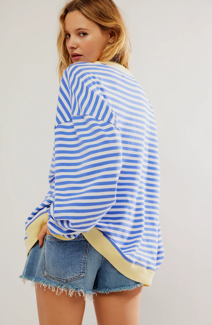 Damen Gestreifter Pullover 2