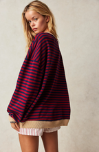 Damen Gestreifter Pullover 3