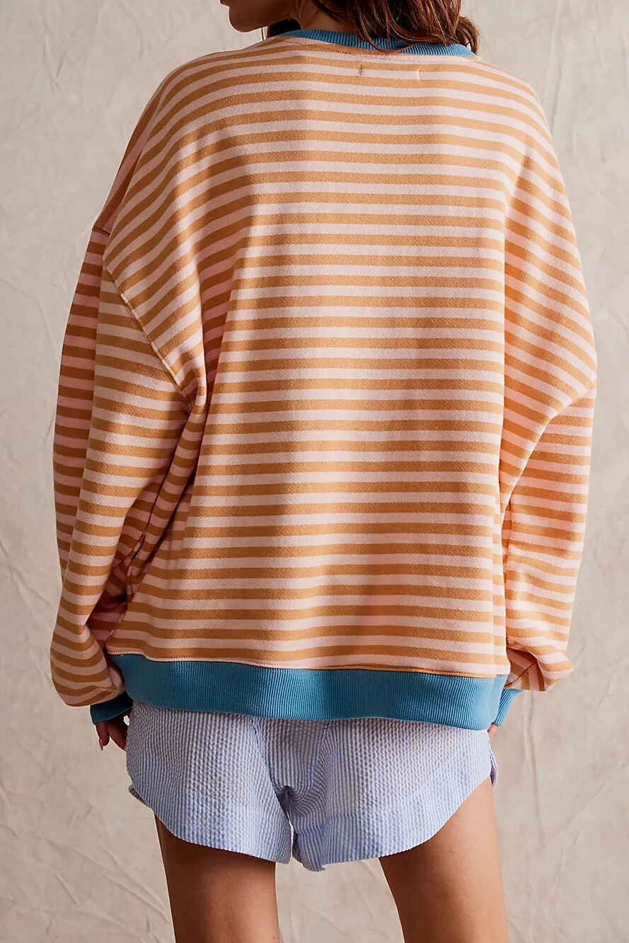 Damen Gestreifter Pullover 5