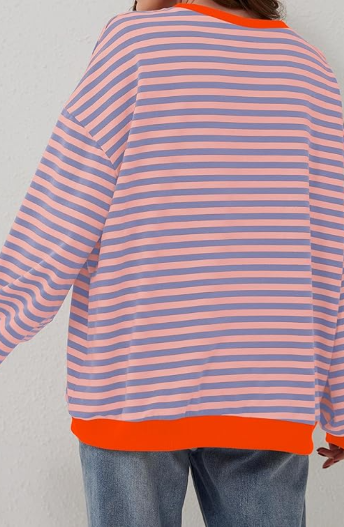 Damen Gestreifter Pullover 6