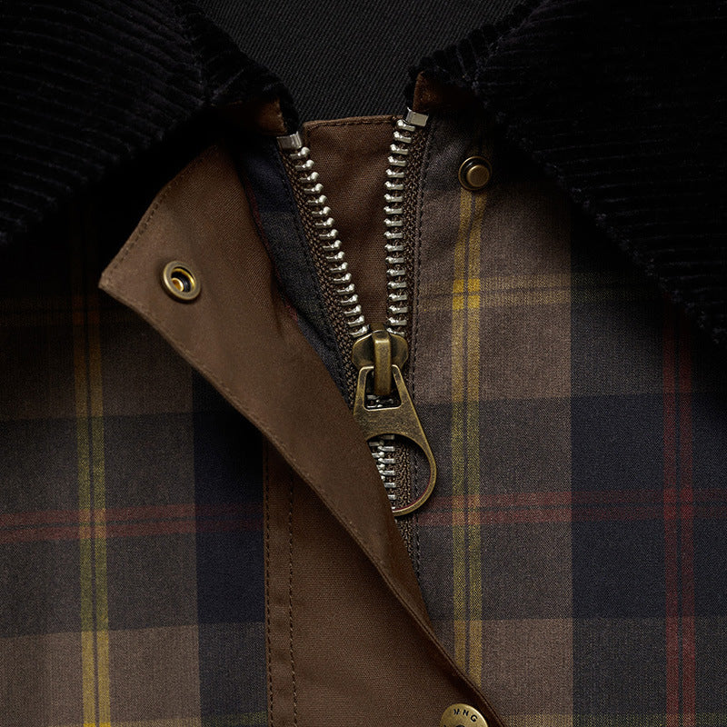 Damen Jacke mit Weichem Bontkragen im Rautendesign 6