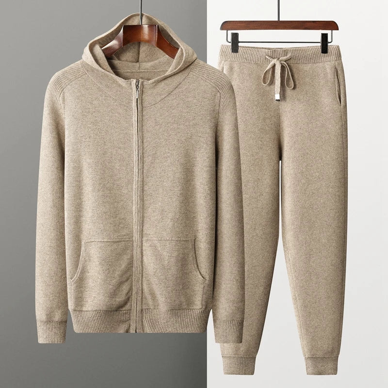 Damen Jogging-Set mit Zip-Up Hoodie und Kordelhose 0