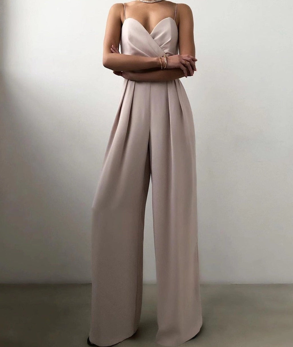 Damen Jumpsuit mit Spaghettiträgern für elegante Anlässe 3