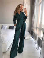 Damen Jumpsuit mit langen Ärmeln für elegante Anlässe 1