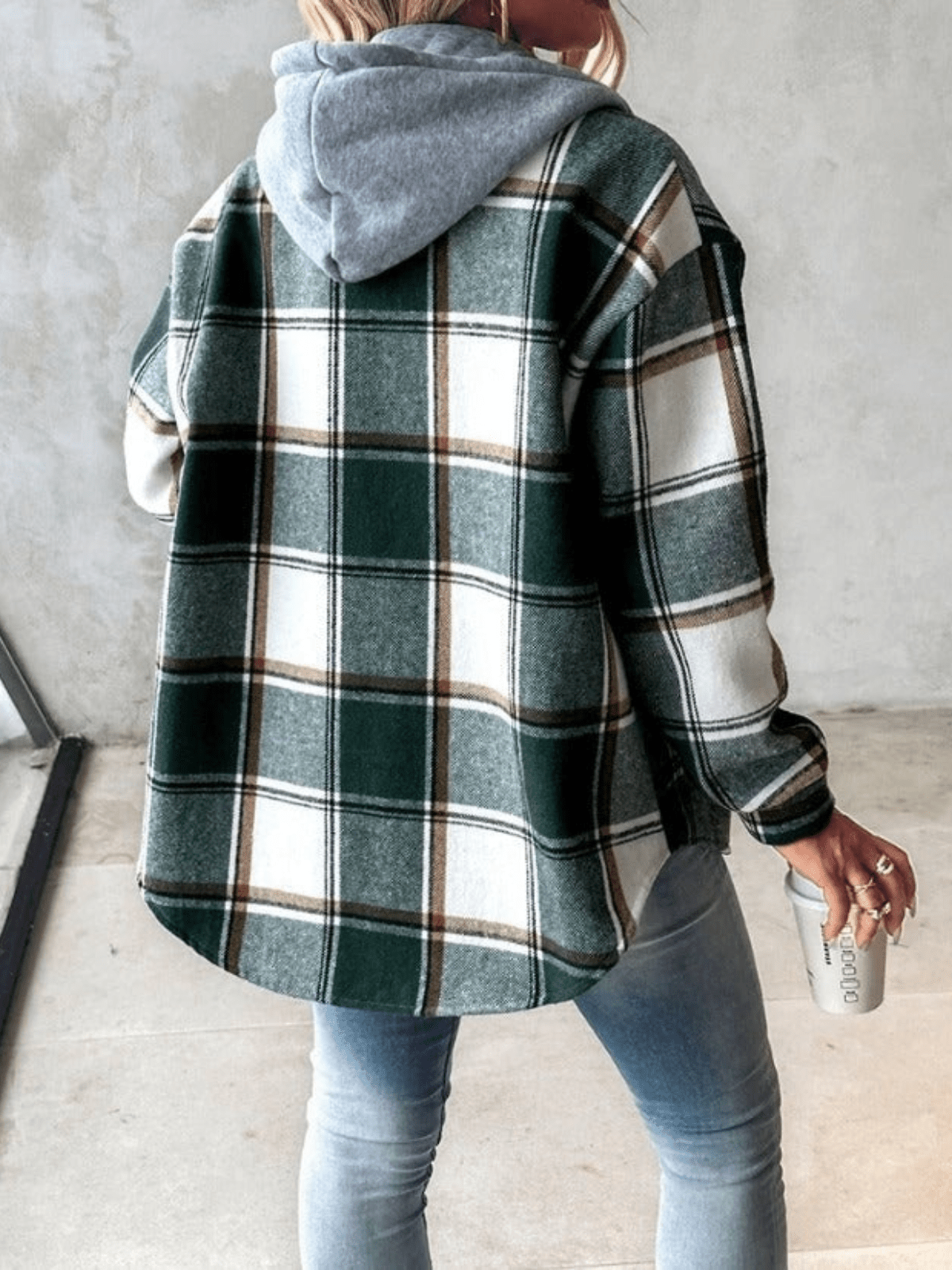 Damen Kariertes Hemd mit Femininer Passform 2