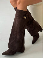 Damen Klassische Hohe Stiefel 11