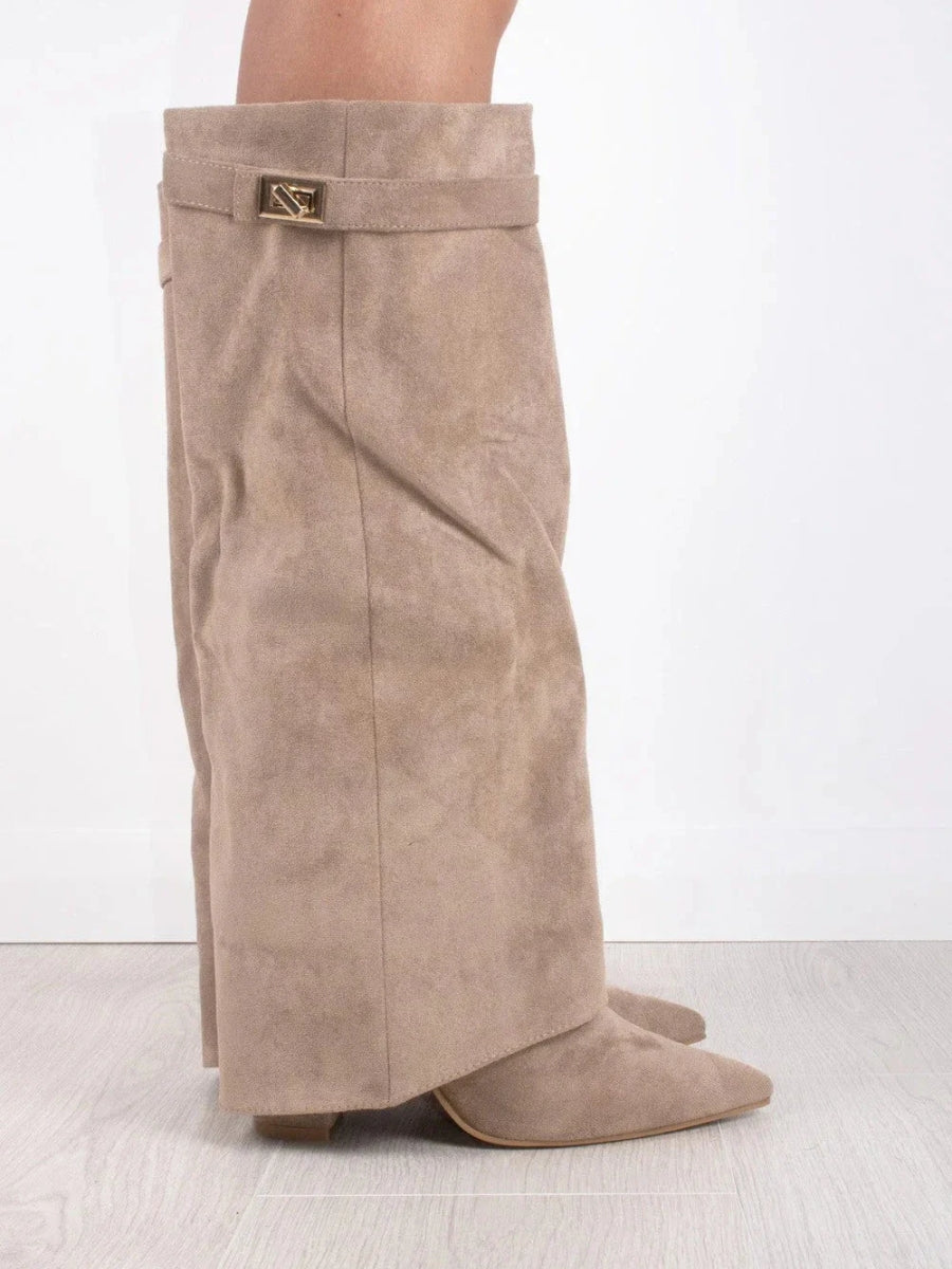 Damen Klassische Hohe Stiefel 7