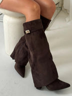 Damen Klassische Hohe Stiefel 8