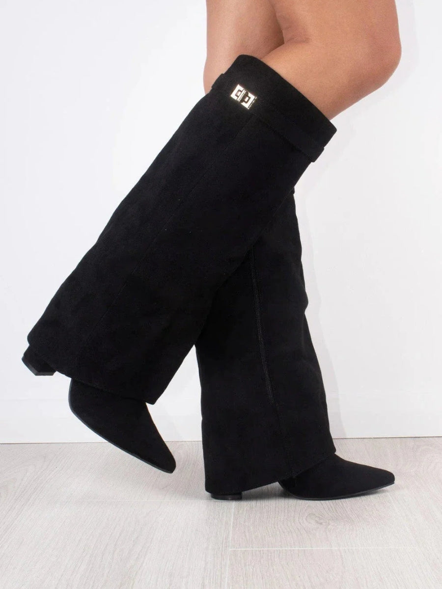Damen Klassische Hohe Stiefel 9