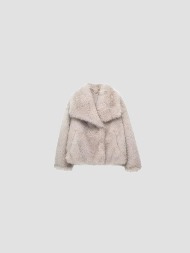 Damen Kunstpelzjacke für kalte Tage - Glamouröse Jacke 5