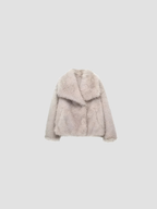 Damen Kunstpelzjacke für kalte Tage - Glamouröse Jacke 5