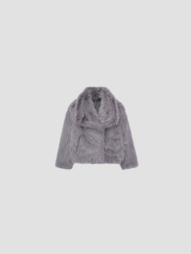 Damen Kunstpelzjacke für kalte Tage - Glamouröse Jacke 7