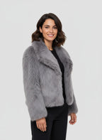 Damen Kunstpelzjacke für kalte Tage - Glamouröse Jacke 8