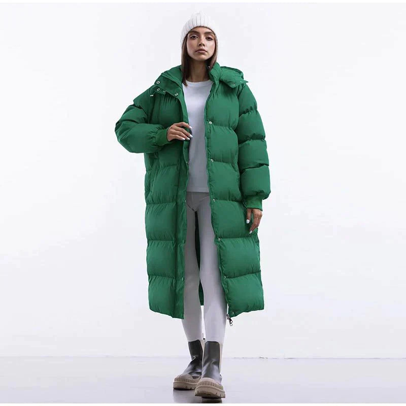 Damen Lange Daunenjacke für Winter 2