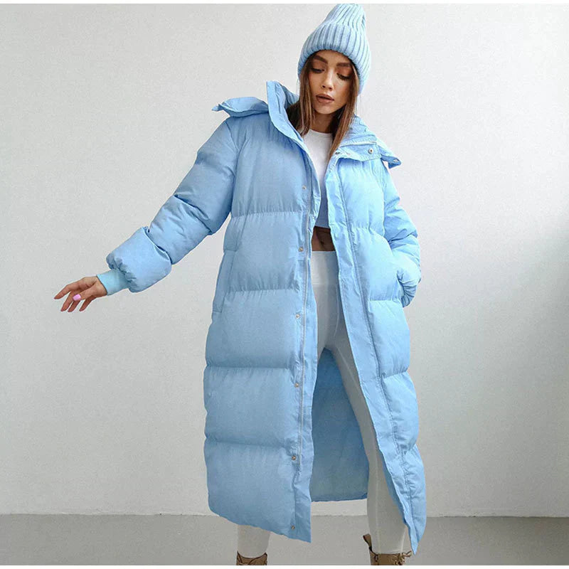 Damen Lange Daunenjacke für Winter 5
