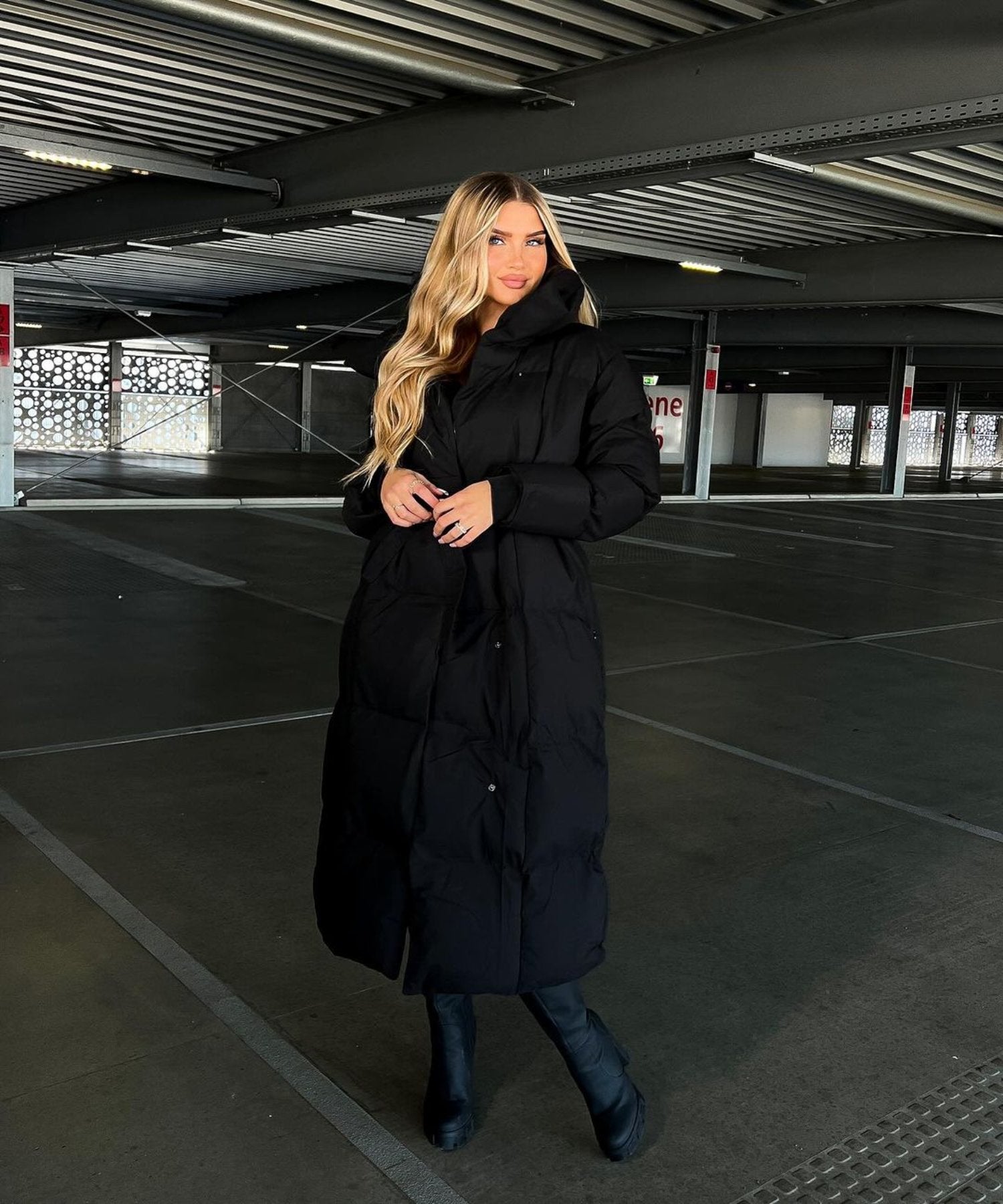 Damen Lange Winterjacke mit Stil 1