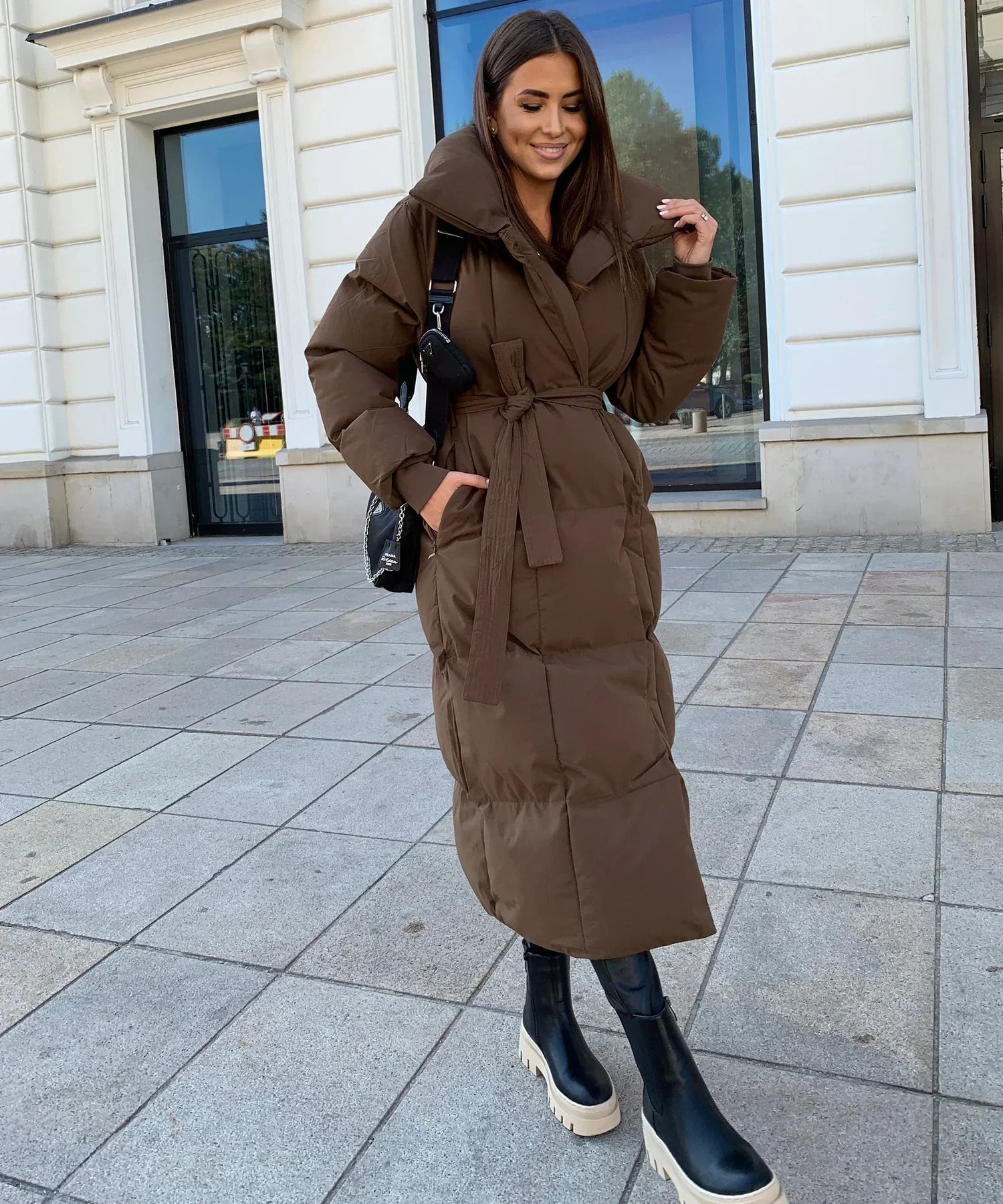 Damen Lange Winterjacke mit Stil 5