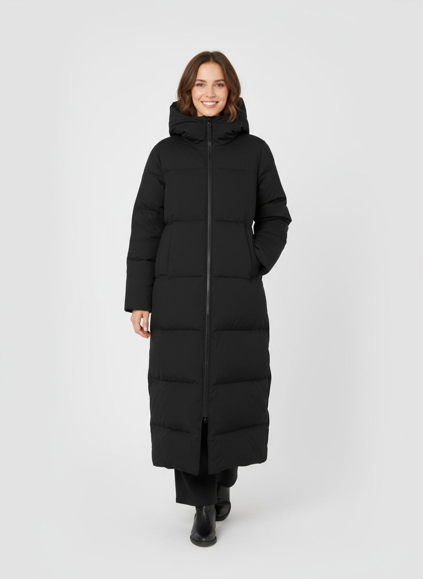 Damen Langer Steppmantel 1