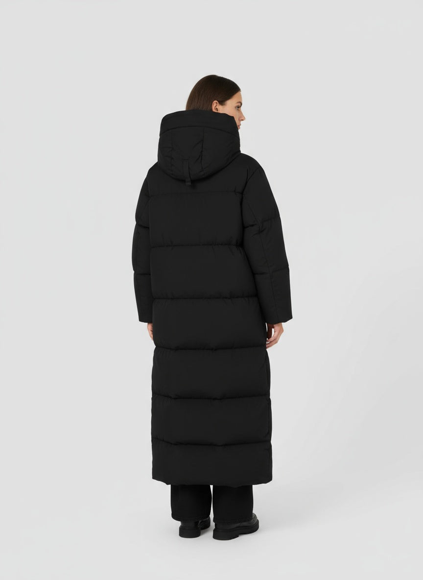 Damen Langer Steppmantel 2