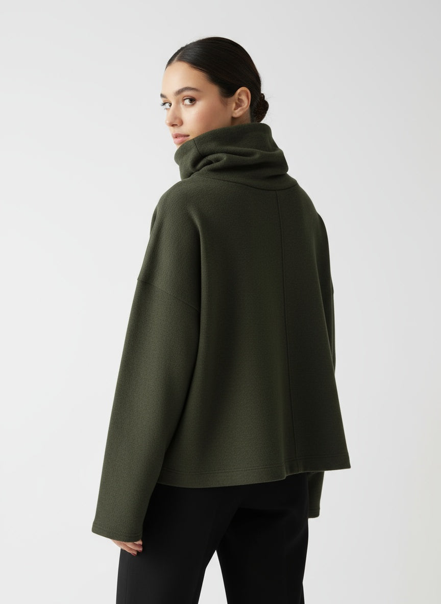 Damen Rollkragenpullover mit entspannter Silhouette 2