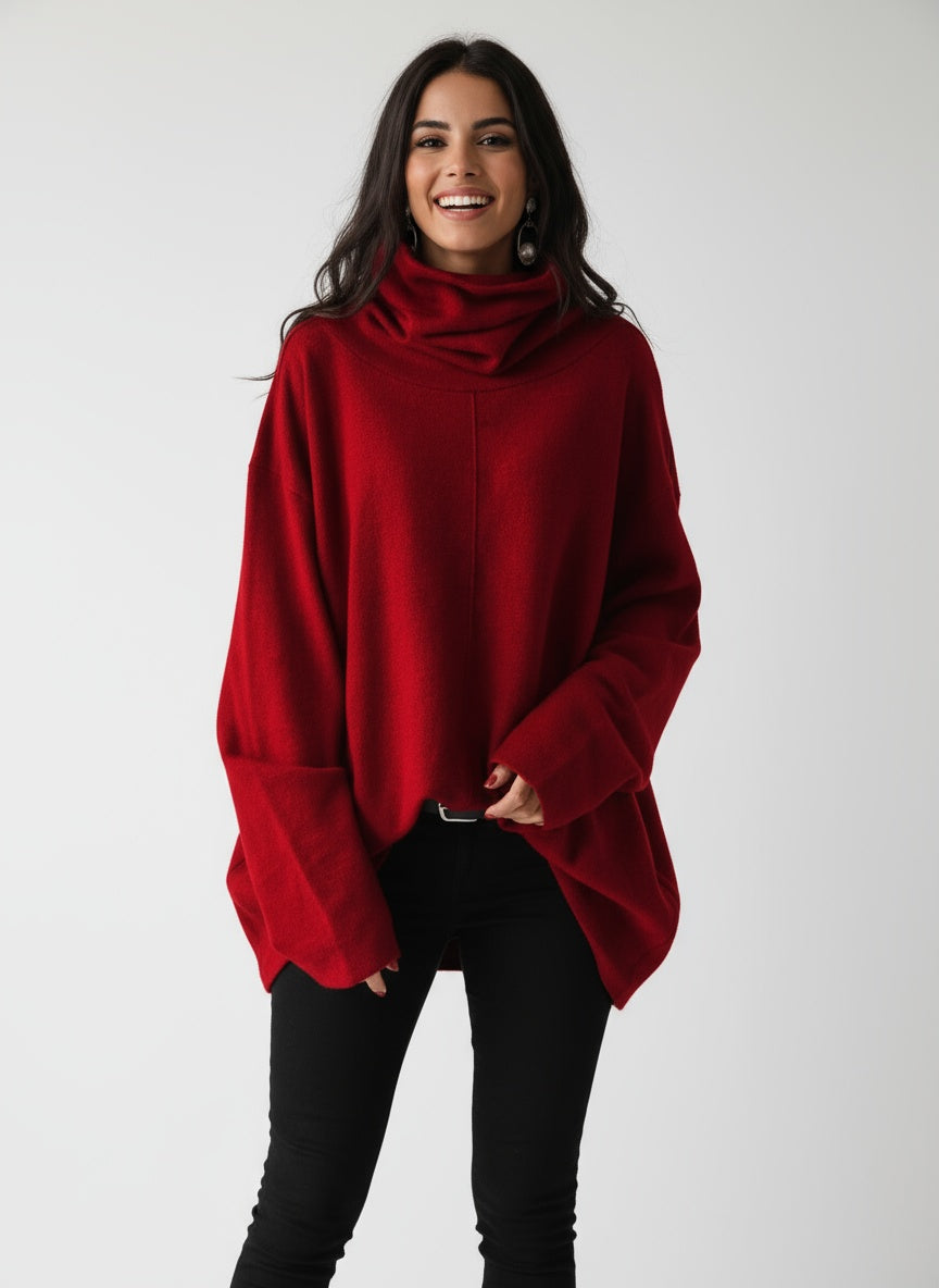 Damen Rollkragenpullover mit entspannter Silhouette 6