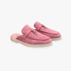 Women's Slip-On Mules with Fashionable Buckle Accent