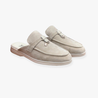 Women's Slip-On Mules with Fashionable Buckle Accent