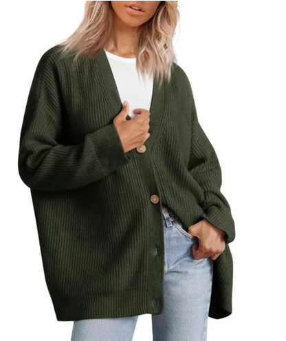 Damen Strickjacke V-Ausschnitt Cardigan für Elegante Outfits 11