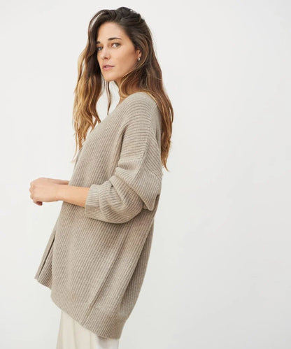 Damen Strickjacke V-Ausschnitt Cardigan für Elegante Outfits 5