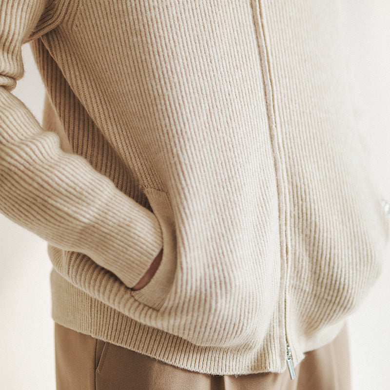 Damen Strickjacke mit Gerippter Textur – Lange Strickjacke 2