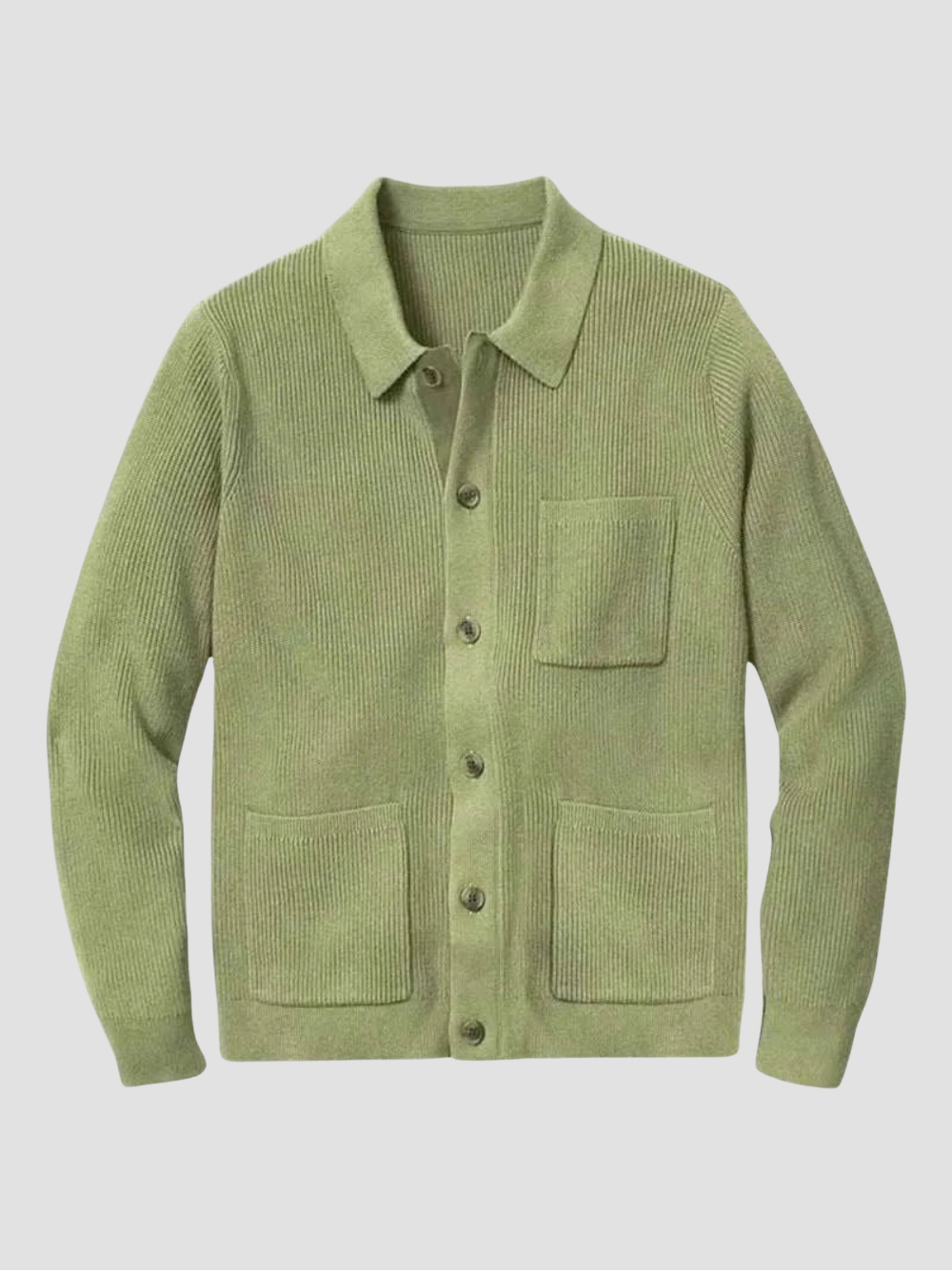 Damen Strickjacke mit Hemdkragen für den Herbst 0