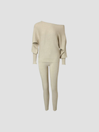 Damen Strickset Pullover und Leggings 0