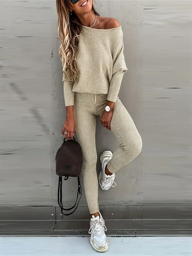 Damen Strickset Pullover und Leggings 1