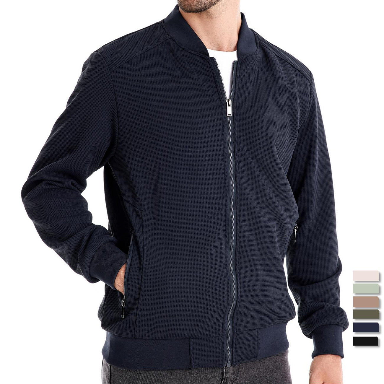 Damen Winterjacke mit verstellbarer Kapuze und Taschen 4