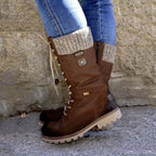 Damen Winterstiefel mit rutschfester Sohle 0