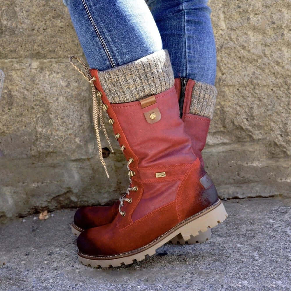 Damen Winterstiefel mit rutschfester Sohle 1
