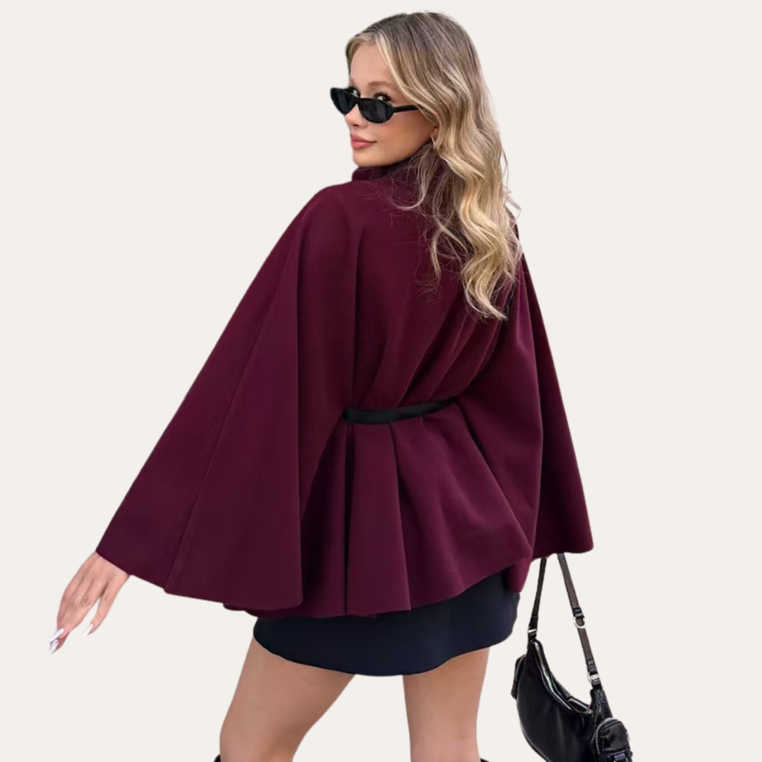 Damen Woll Cape Mantel 2