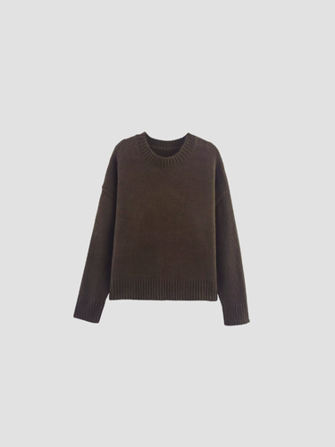 Damenpullover im Minimalistischen Stil mit Weicher Textur 0